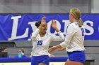 Volleyball vs MHC  Wheaton Women's Volleyball vs Mount Holyoke College. - Photo by Keith Nordstrom : Wheaton, Volleyball